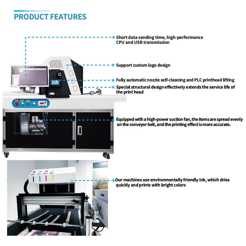 Kelier Factory Price Digital Inkjet Printer For Pizza Box High Quality Cardboard Box Printer Single Pass Printer