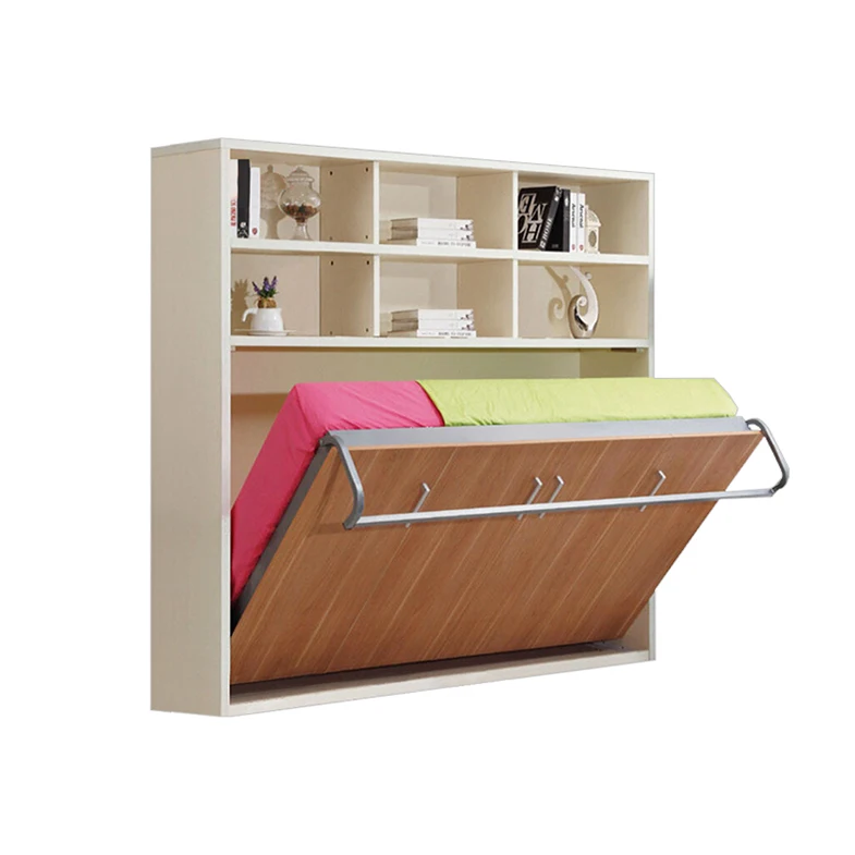 Цветная экономичная мебель MFC, горизонтальная настенная кровать