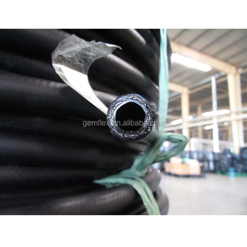 
SAE 100 R2AT black hydraulic rubber braided hose 