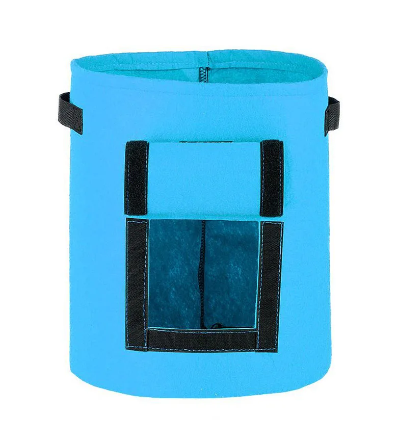 100% recyclable Growng Bags Pvc Window Felt Potato Grow Fabric Planting Bag