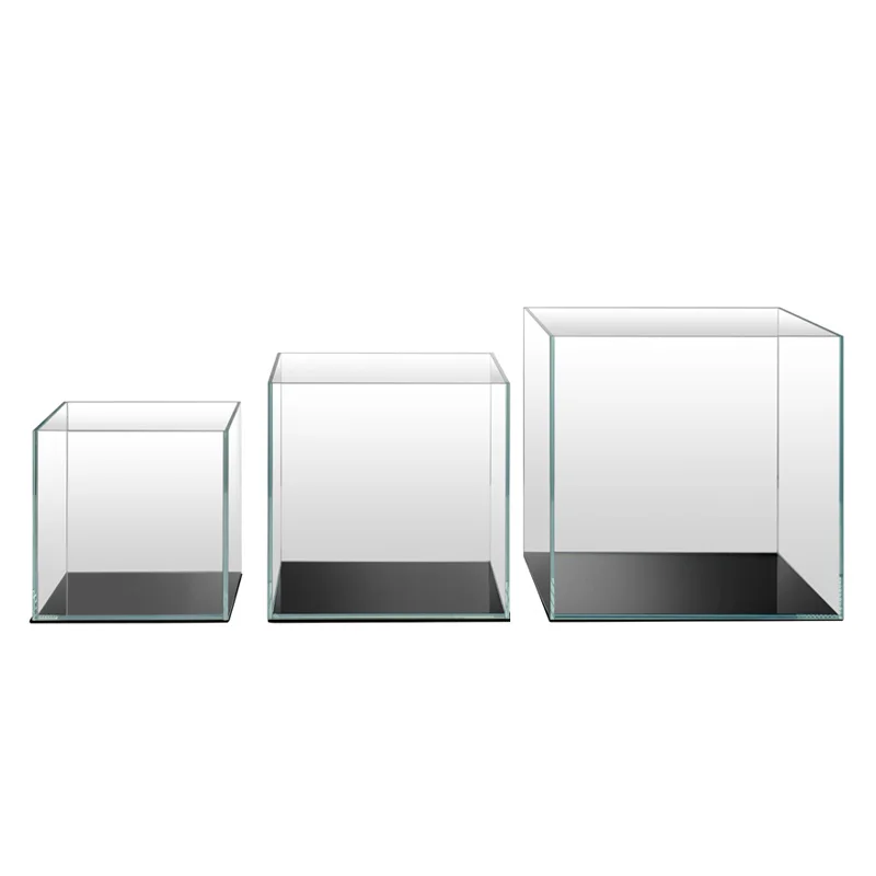 Aquarium High transparent glass fish tank    plants  light  for live  grass