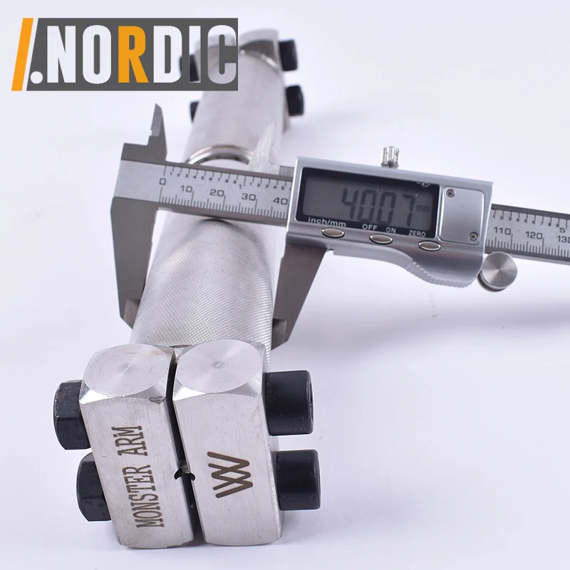 Stainless Steel Adjustable Arm Wrestling Length Eccentric Gear Pronation Roller Dumbbell Bar Pronation Training Grip Bar