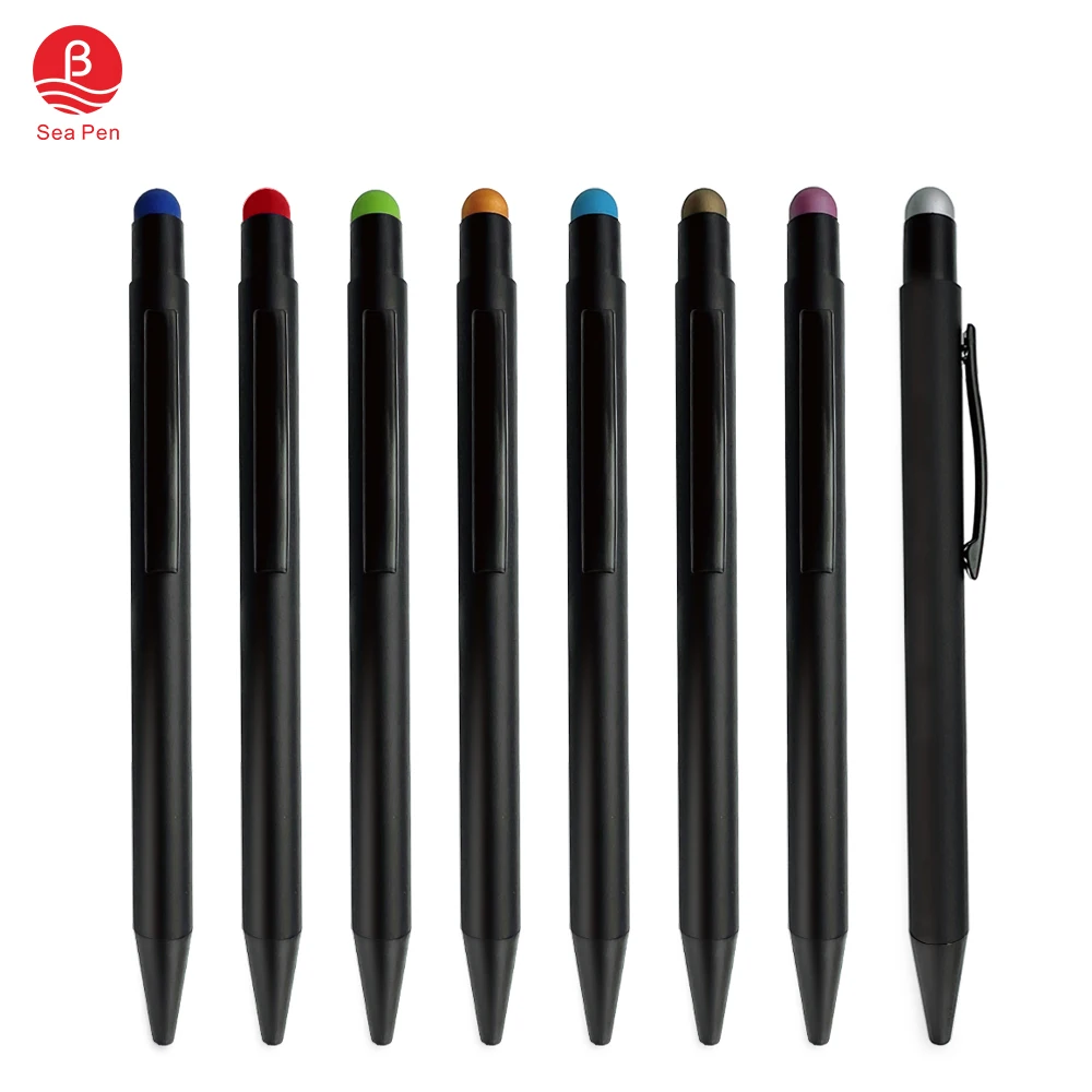 Hot Sale Touch Screen Stylus Metal Pen Press The Advertising Gift Ballpoint Pen Can Custom Logo