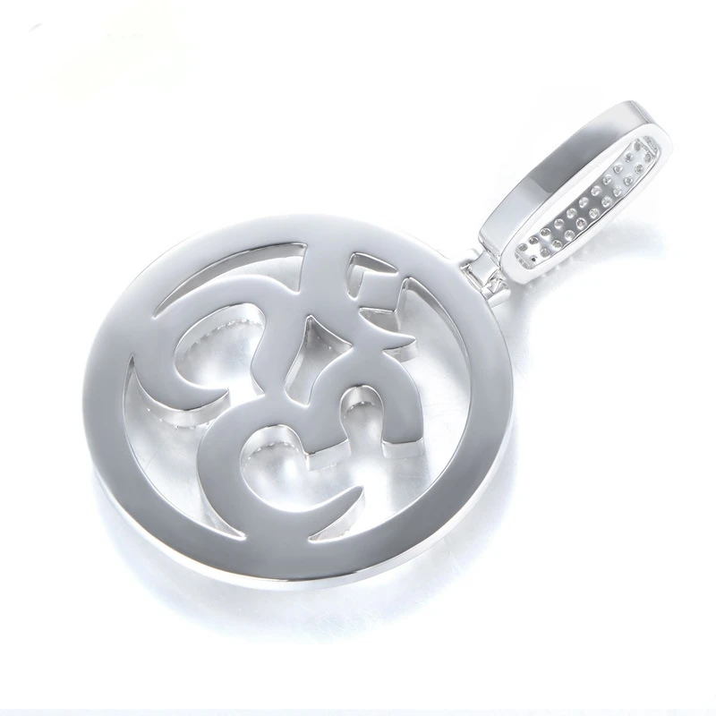 Factory customized fashion diy male and female symbol pendant white gold necklace chain jewelry