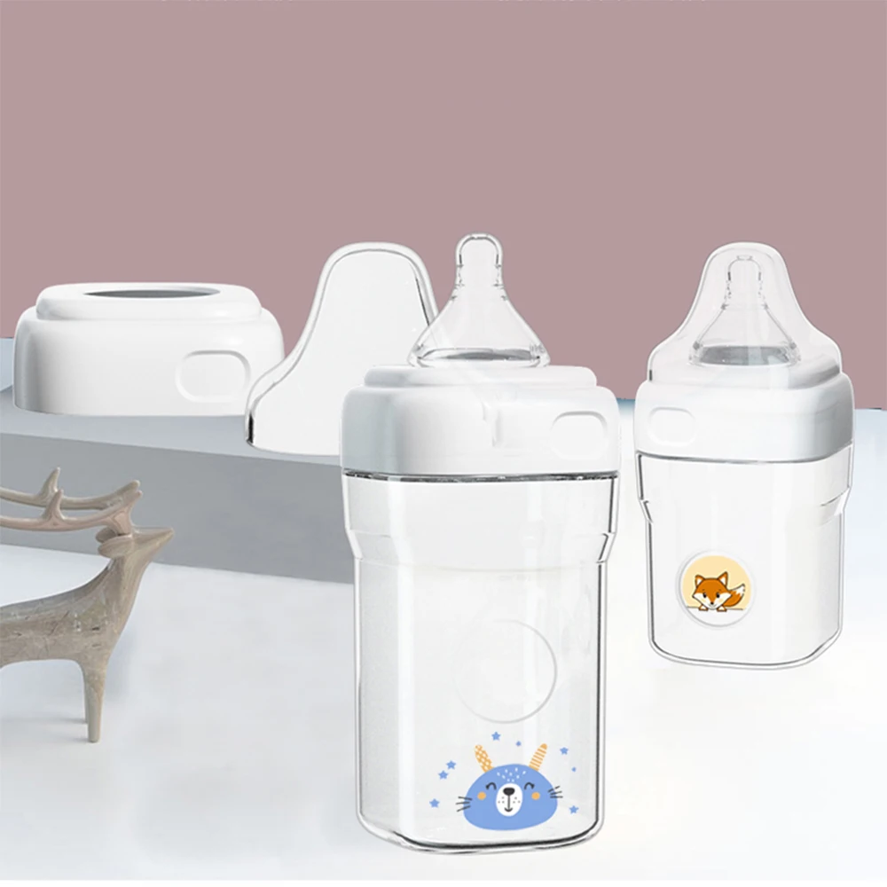 2024 New Born PP Silicon Infant Feeder Bottles Set Newborn Kids Baby Drinking Products Feeding Water Milk Bottle For Baby