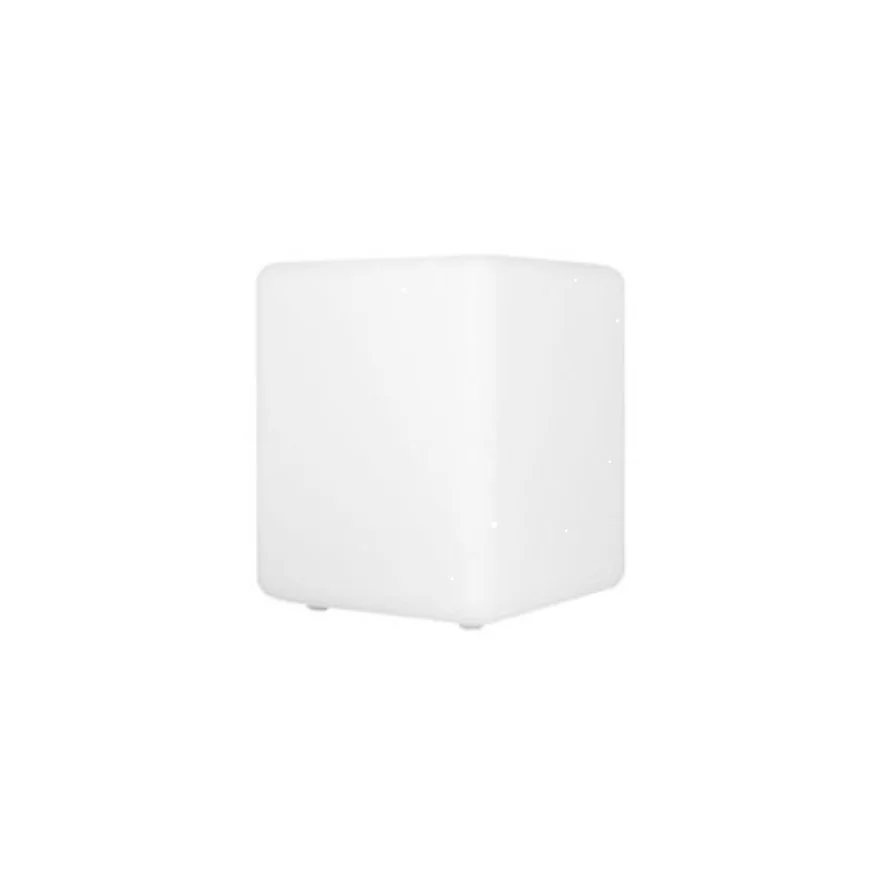 Manufacturer direct selling outdoor courtyard ice shape PE plastic LED 50CM seat garden lawn lamp