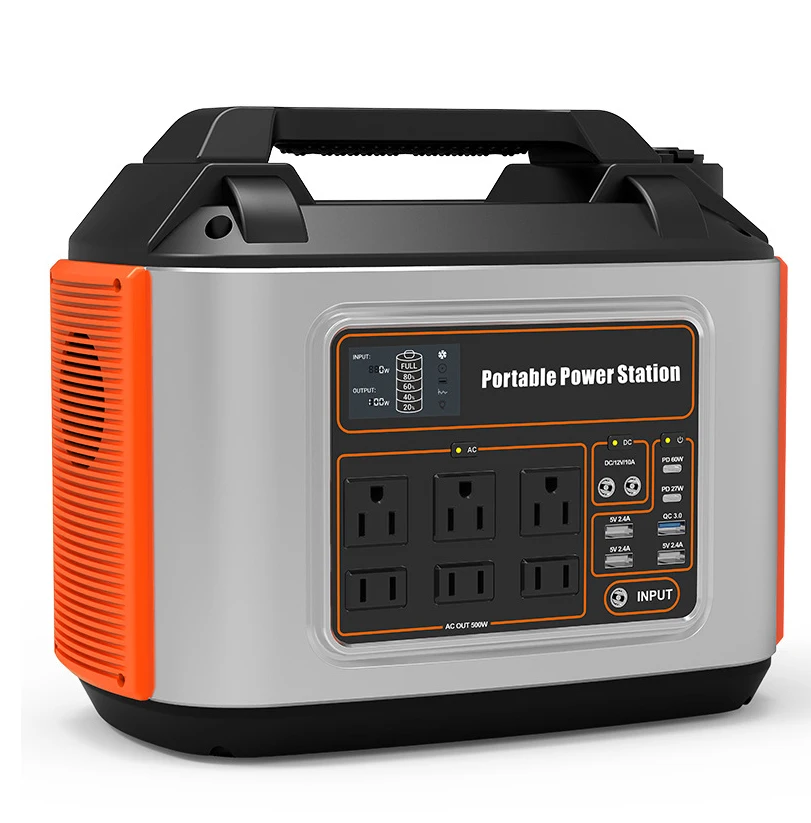 500W Portable solar generator 486wh/135000mah 110v 220v output power bank 1000W 1500W solar generator Home Or Commercial Use