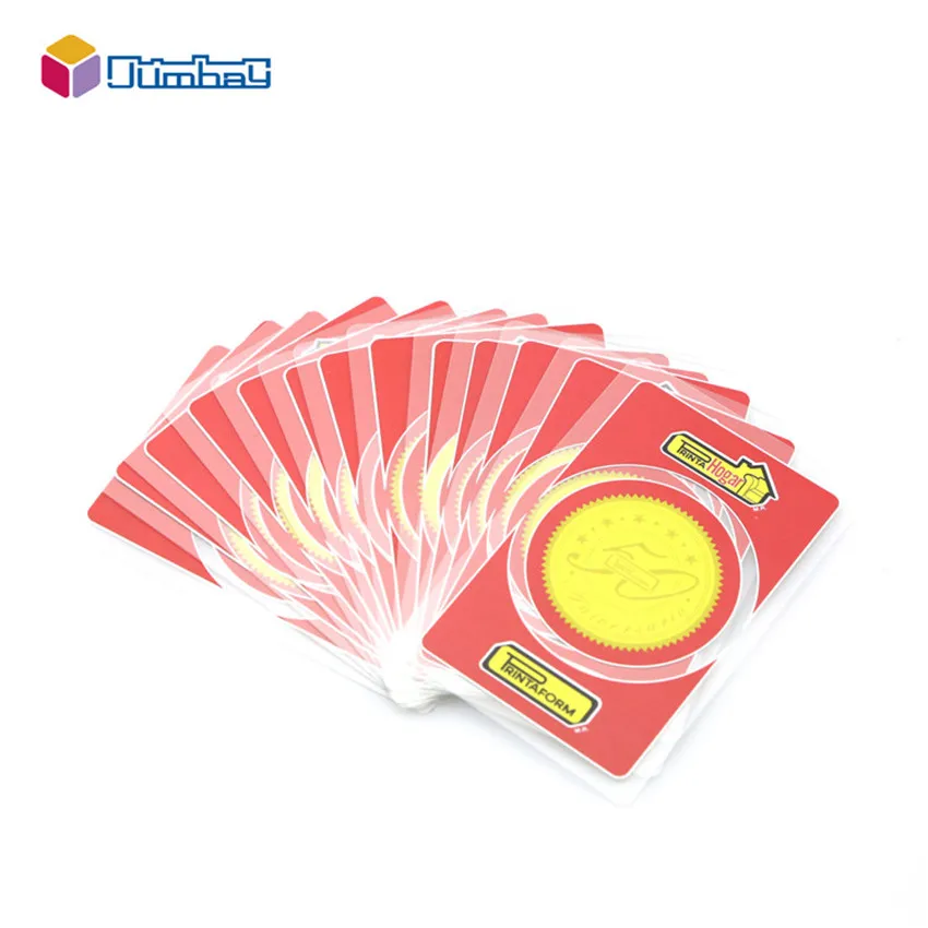 Customization transparent playing cards 9 of hearts new style lucid plastic playing card and tattoos