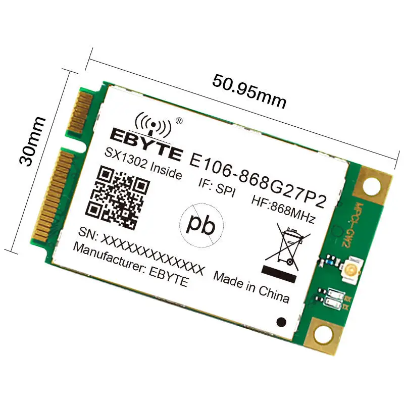 Ebyte E106-868G27P2 Lora модуль Sx1302 беспроводной шлюз RF SPI