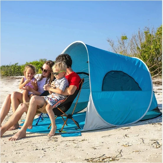 Sunscreen Camping Tent 3-4 Person Waterproof Outdoor High Quality Automatic Pop Up Instant Family Tent