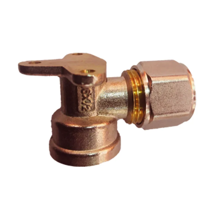 
Brass Pex Copper Fitting Compression for Pex Wall-Plated Female Elbow 90 Degree Fittings from Yuhuan China 