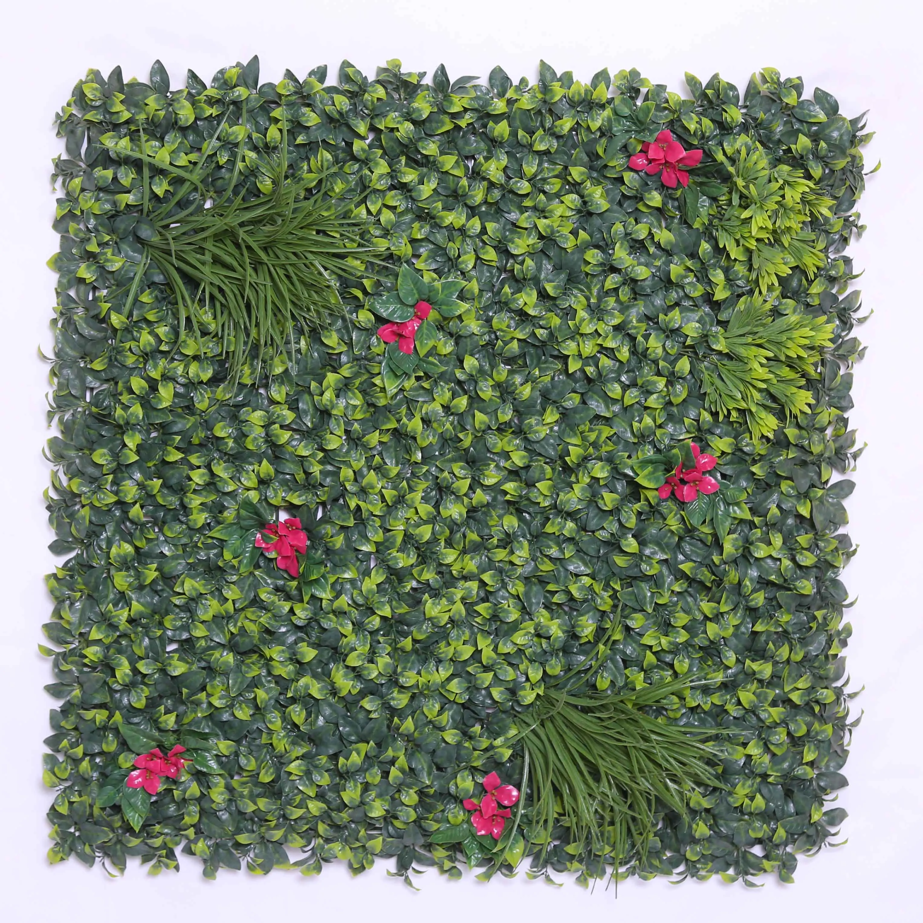 New Design Customized Vertical Garden Backdrop Panels Artificial Green Grass Wall for Home Decoration
