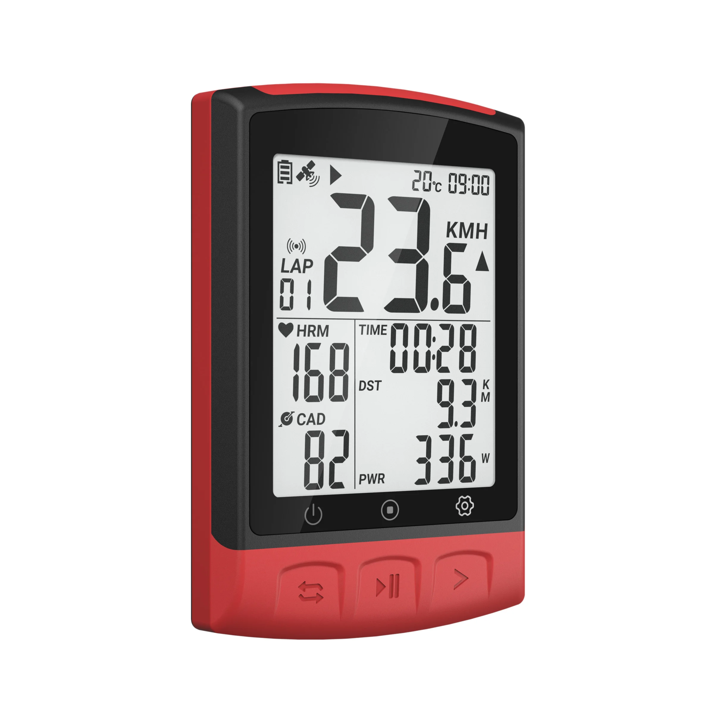 Fitcare BC108 0EM&ODM Wireless GPS Bicycle Computer Speed & Cadence Sensor Compatible With Back light