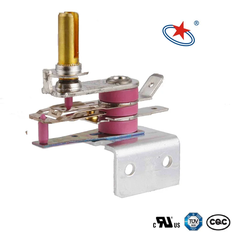 Adjustable Electric Oven Heater with Safety Bimetallic Switch Thermostat Aluminum Thermal Conductive Plate Thermostat