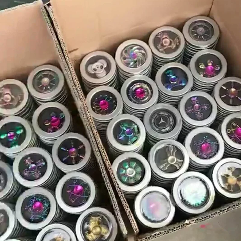 90mm*20mm Iron Packing Box Hand Spinner Packaging Box Round Metal Tin Box For Fidget Spinner