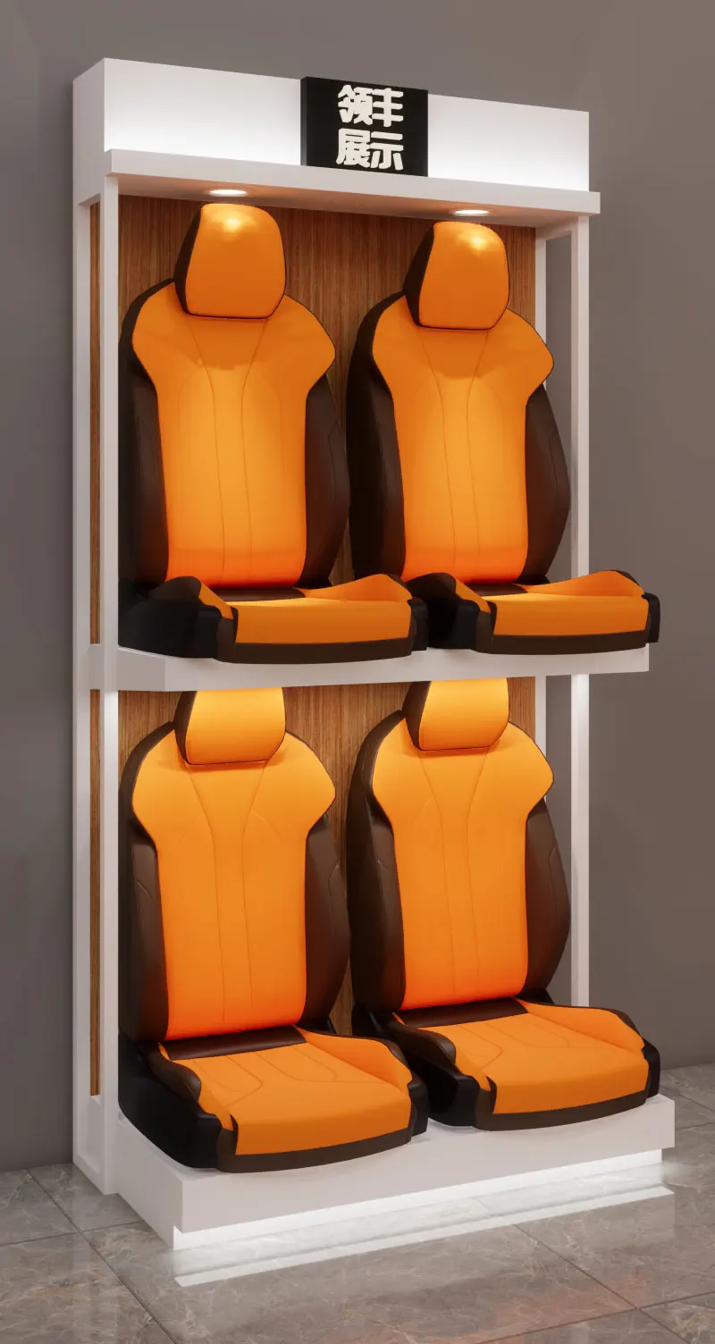 Commercial Showroom Supplies Display Stand Auto Parts Seat Cushion Metal Display Rack