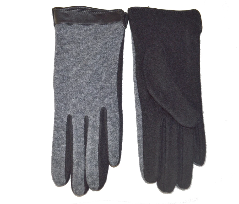 New Basic Women  Winter Warm Unlined Wool-mix Touch Screen Wool Gloves