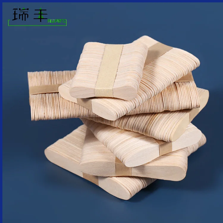 High quality Biodegradable wooden Customized Disposable Ice Cream Spoon