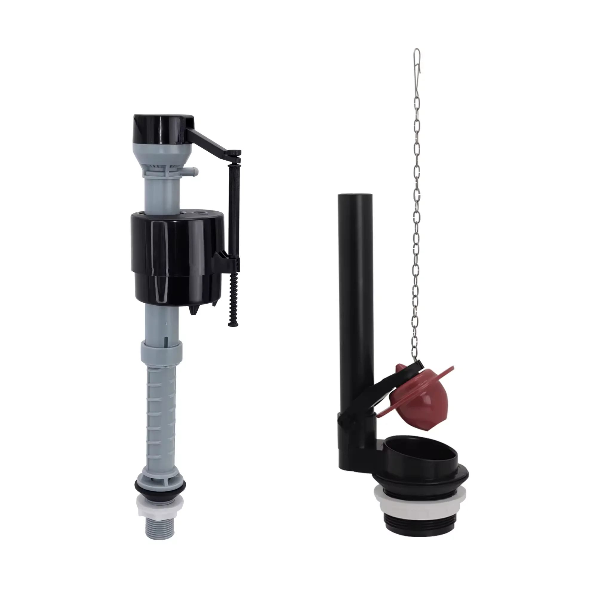 Ins America Popular Black And Red Toilet Tank Kits.Fill Valve And Flush Valve