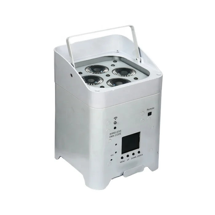 akku led light 4x18w RGBWA UV wireless DMXbattery powered led uplights