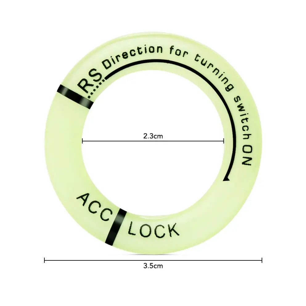 Car Key Ring Sticker Luminous Ignition Switch Cover for lada niva kalina priora granta largus vaz samara 2110 GAZ Gazelle