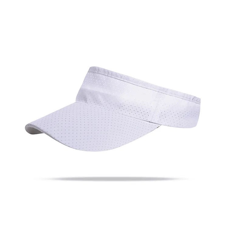 Wholesale Custom Logo Unisex Embroidery Sublimation Quick Dry Outdoor Visor Beach Adjustable Sun Cap Visor Hats
