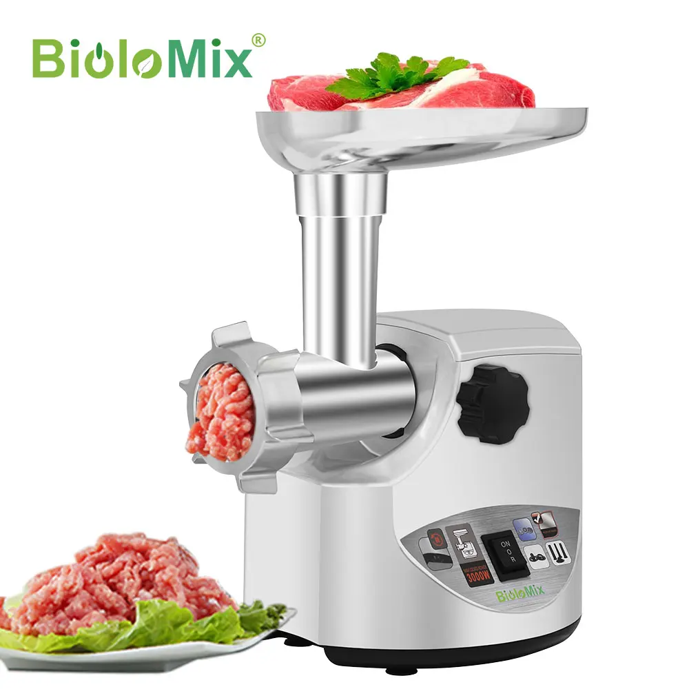  BioloMix Heavy Duty 3000 Вт макс мощная электрическая мясорубка Домашняя колбаса машина кухонный