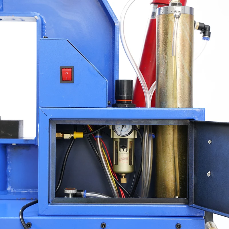 Multi-Purpose Automatic Return One Pedal Easy Operate Double Heads Vertical Hydraulic Rivet Machine For Brake Lining