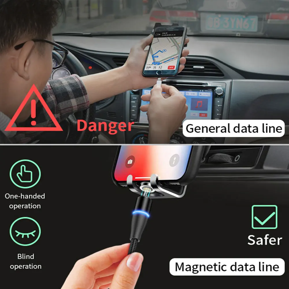 Высокое качество IPSKY usb Магнитная линия зарядного устройства Магнитный кабель для быстрой зарядки Аксессуары мобильных телефонов