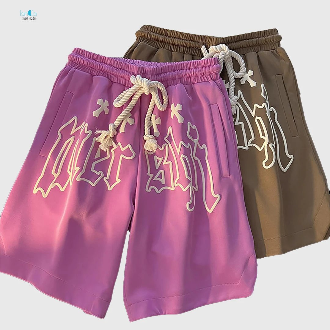 Custom Sweatpants Sportswear Male printed logo gym sports workout running sweat fitness jogger shorts for men