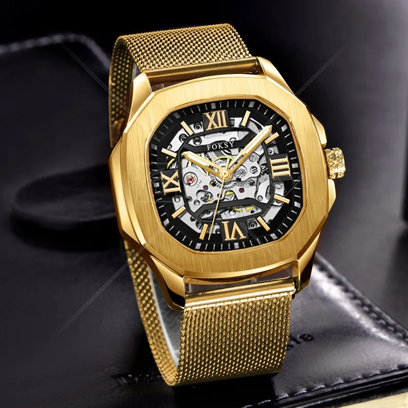 High Quality Wrist Watches Custom Luxury Automatic Skeleton Mechanical Hand Montre Watch For Man In Wristwatch