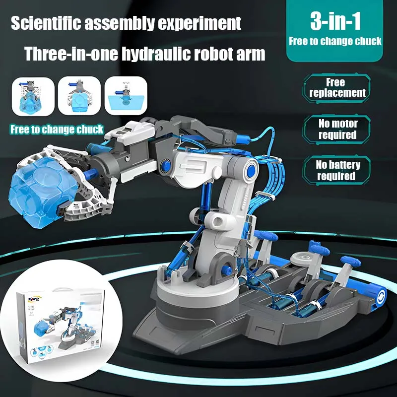kid Educational Diy Self-assembled 3 In 1 Multi functional Powered By Water fluid Power Robot for kid toys