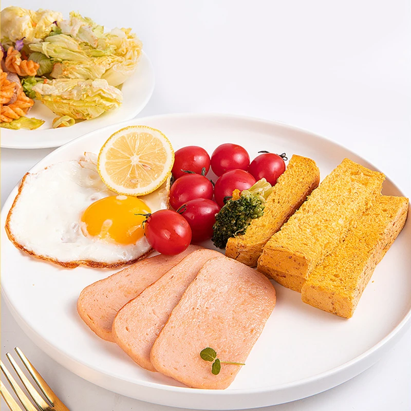 Wholesale 2023 Price Chicken Luncheon Meat Tin Food Canned Body Salt OEM HEBEI Normal Temperature Printed Easy Open Ready to Eat