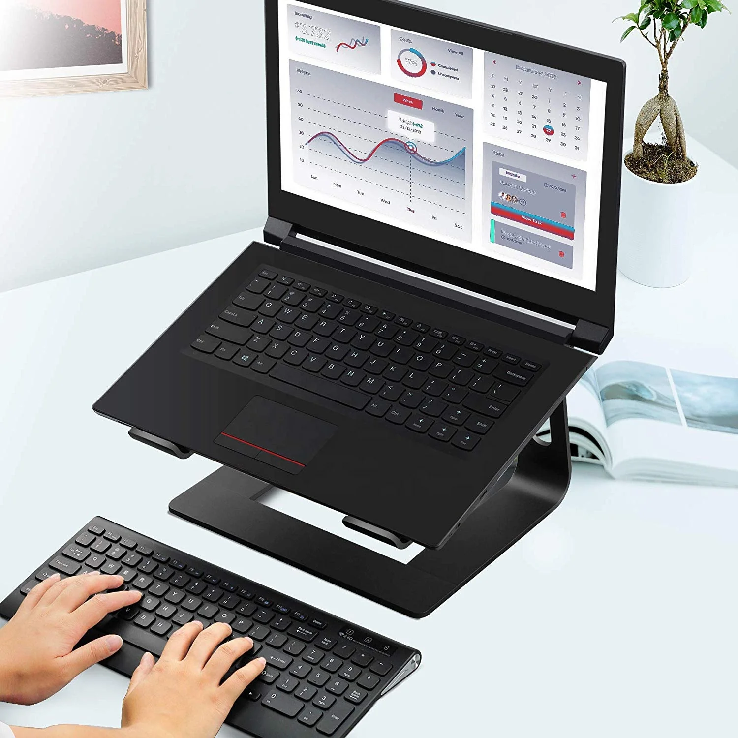 Best Notebook Ergonomic Stand 2020 Adjustable Aluminum Laptop Stand for Notebook