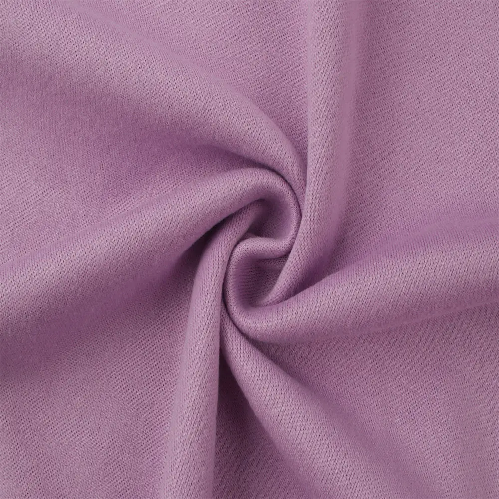 Buy Fleece Fabric Online 300GSM CVC Cotton Sweatshirt Hoodie Fleece Fabric With Soft Hand Feeling