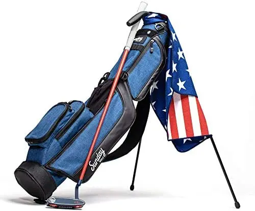 Luxury Center Slit Waffle Microfiber Golf Towel  Recycled Fabric Custom Pattern Golf Towel