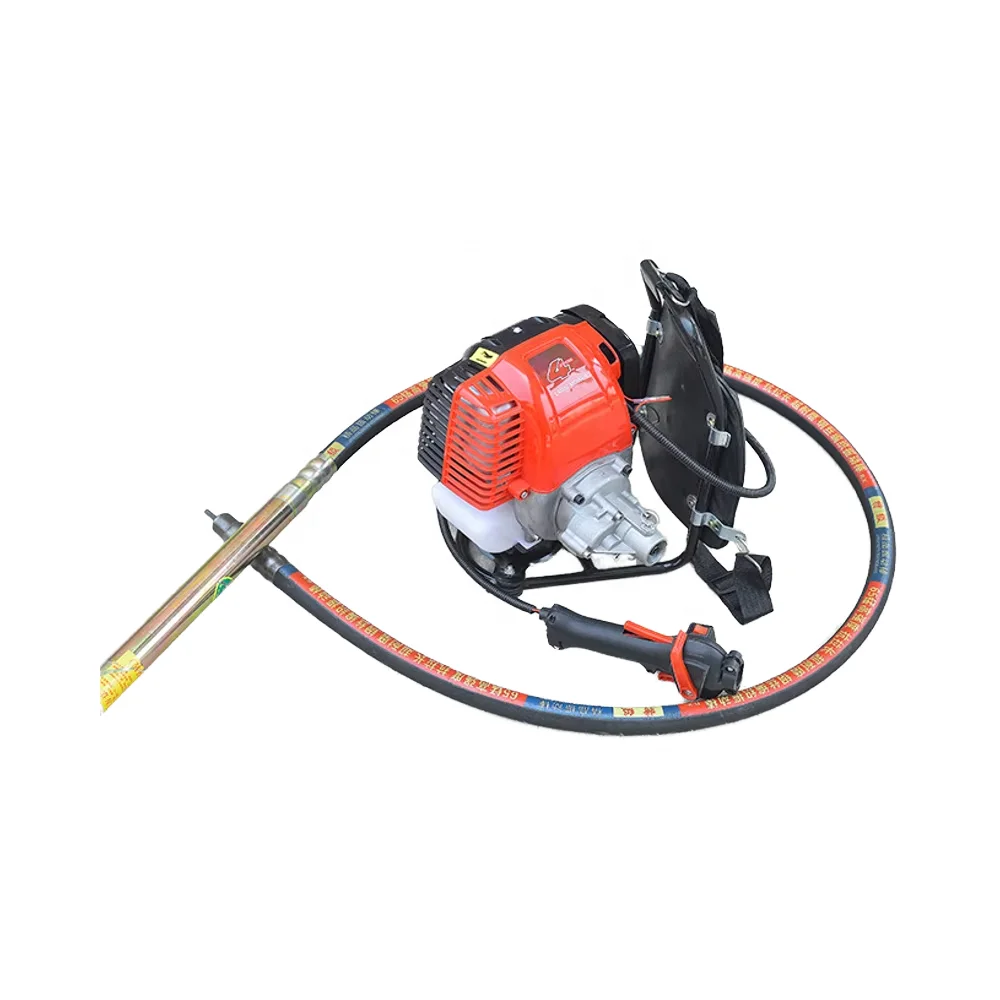 High-Power 1KW Portable Double-Shoulder Vibrating Rod 2.5m Gasoline Concrete Cement External Engine Outdoor Construction Sites
