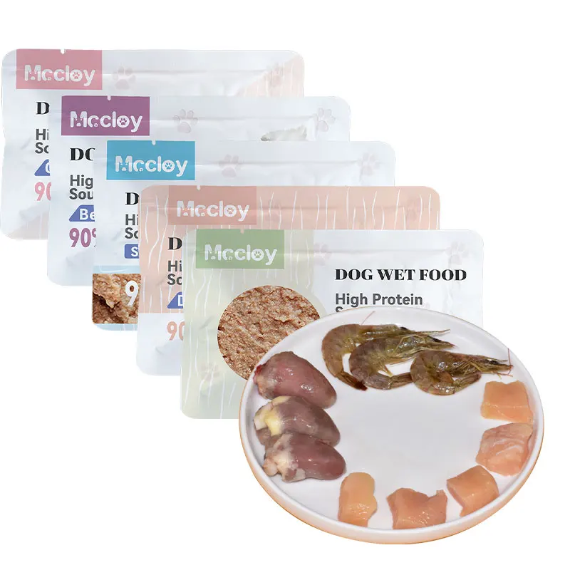 OEM/ODM Affordable Dog Wet Food Snacks with Multiple Flavors, Customized Independent Packaging