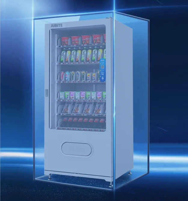 
Customized Smart 24 Hours Self-service Pink Drink Vending Machine For Foods And Drinks 