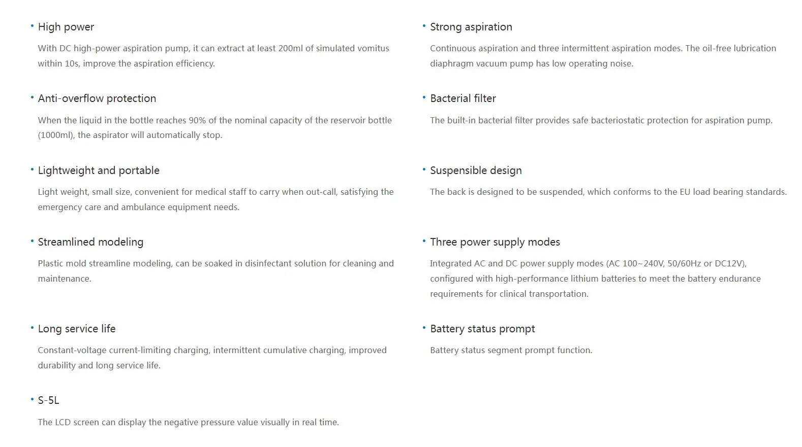 DAVID S-5 Factory Sale Medical Newborn Baby Low Pressure Suction Machine Infant Vaccum Pump Neonatal Aspirator