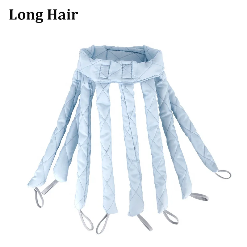 2022 New Arrival heatless curling rod headband Silk sleeping Hair Roller Wave Hair Curls with scrunchies silk Hair Curler