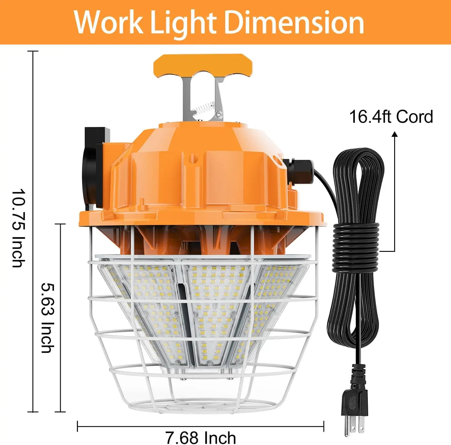 Double waterproof IP65 150W portable work light  High bay light 5 years warranty construction site use led work light