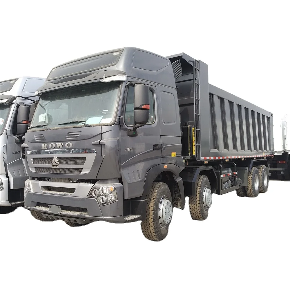 New SINOTRUK HOWO T7H  8x4 wheels 371 hp dump truck for selling