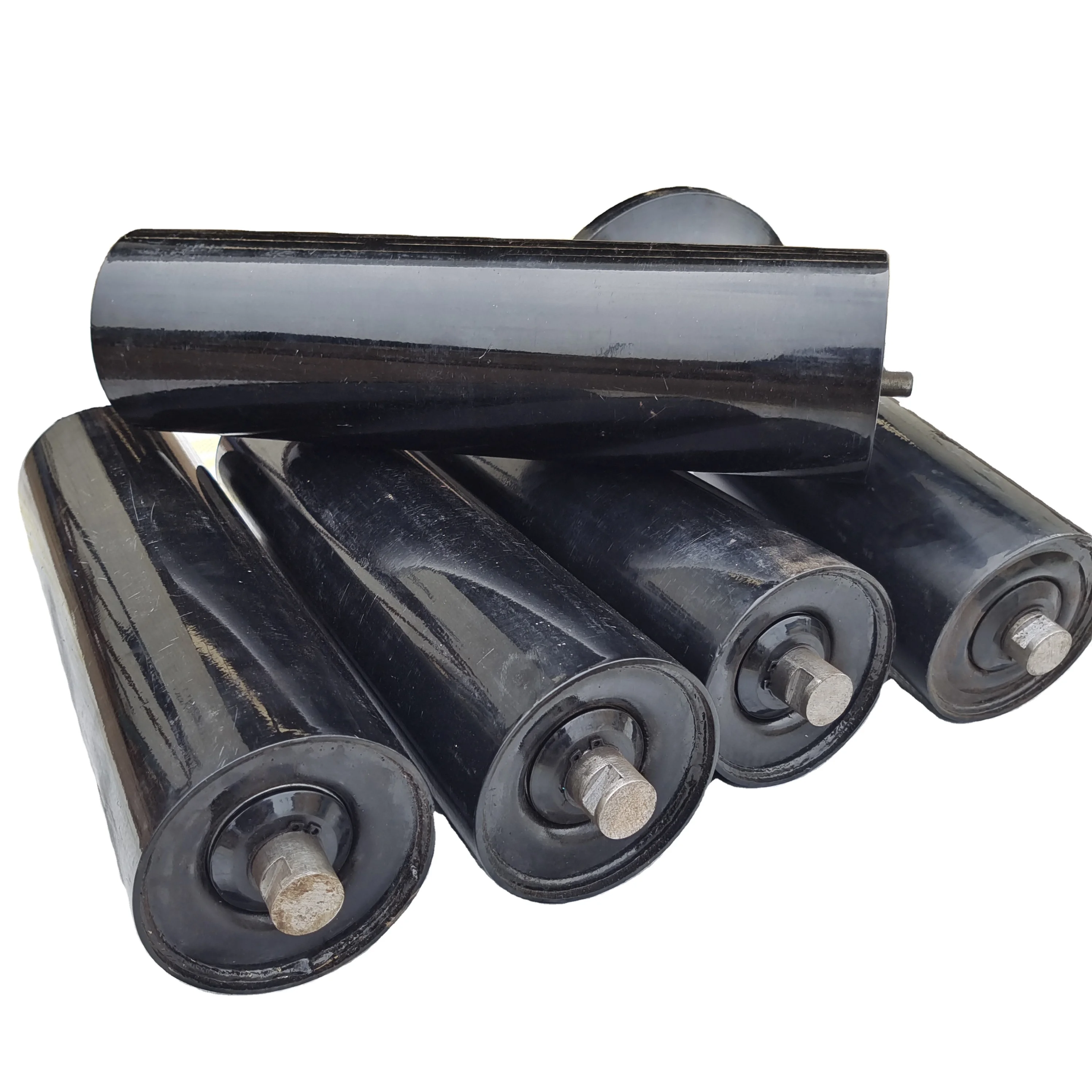 conveyor machine equipment mine stone cement steel rubber conveyor belt roller idler drive pulley