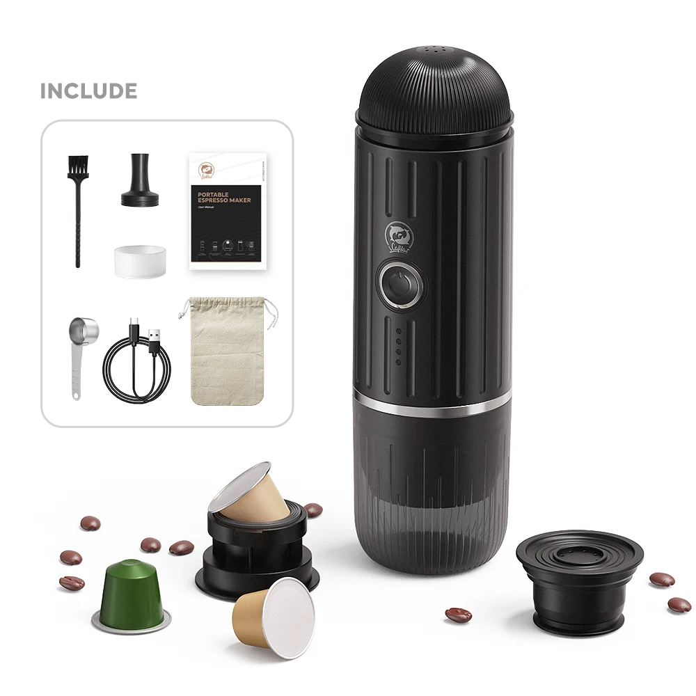 Handmade Outdoor Brew Capsule Electric Machine Travel Usb Mini Espresso Portable Coffee Maker