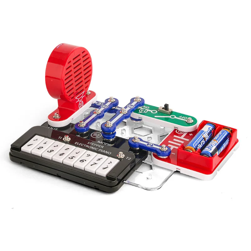 STEAM educational toy electronic experiments circuits kits , electronic single note piano music circuit board toys