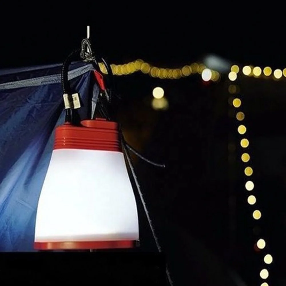 Multi-Function Durable Solar/USB Rechargeable 4 Lighting Mode Portable Emergency Light Rechargeable Lamp For Camping