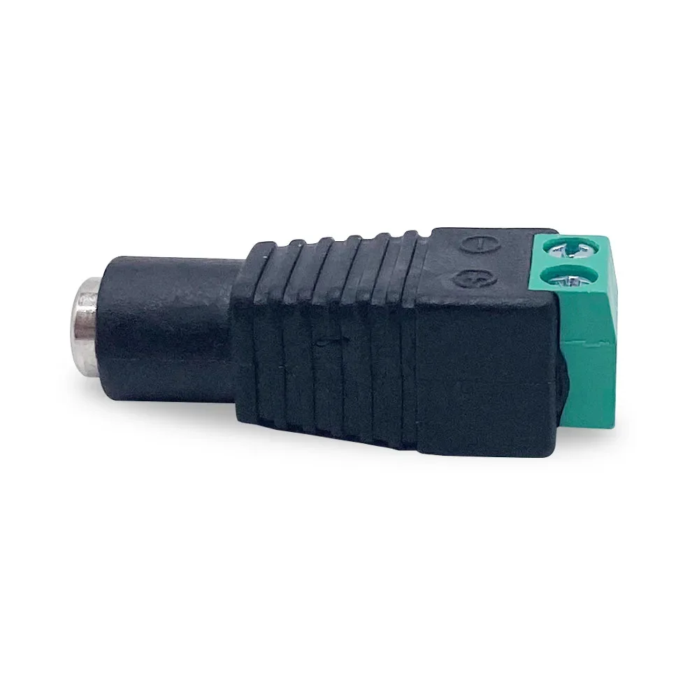 Fast Connector Power Cord Wire for LED Strip CCTV Camera 5V 12V 24V DC 5.5*2.1mm Female Jack Adapter Plug Lighting Accessories