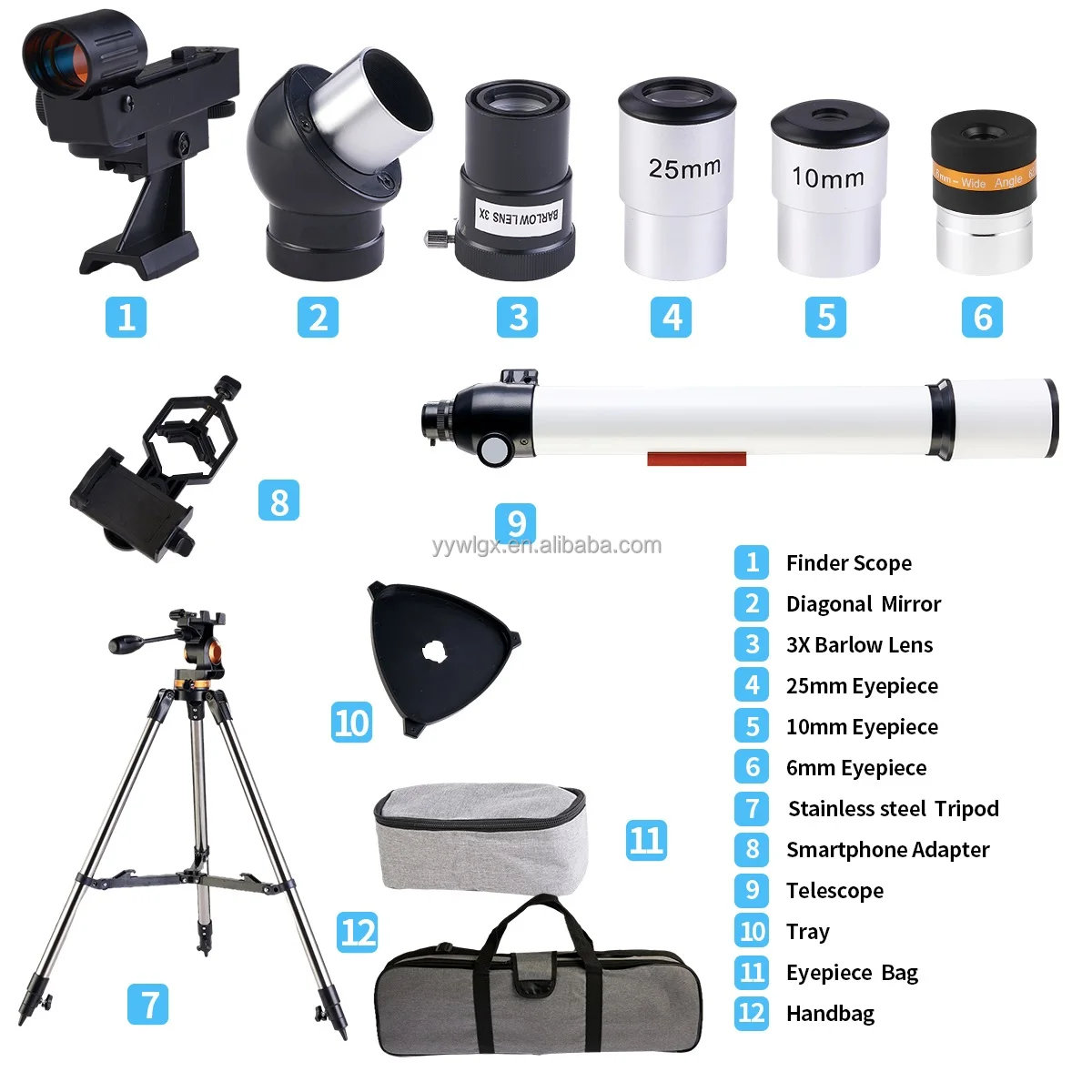 F70070M Astronomy Astronomical Telescope 70700 Equatorial Instrument High Quality with Tripod Large diameter Professional