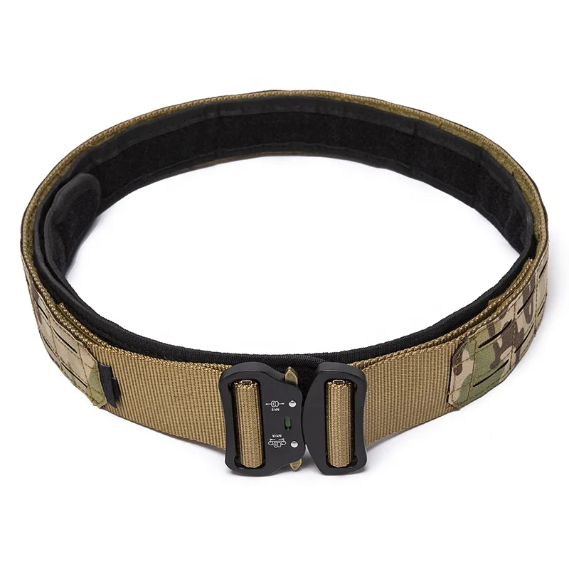 GAF Outdoor Training Durable Laser Cut Molle War Nylon Belt Tactical Belt For Men